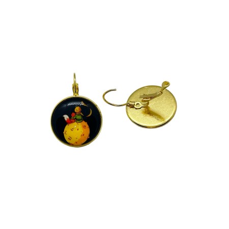 earrings steel gold little prince